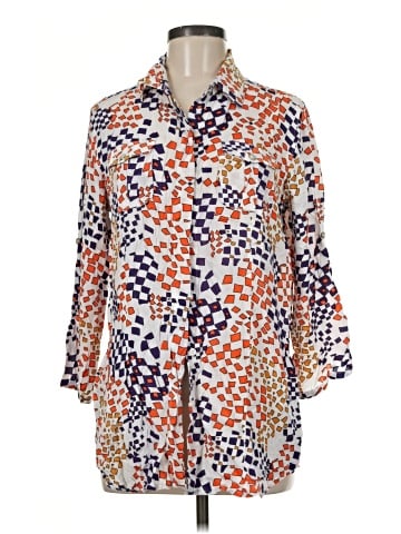 CAbi 3/4 Sleeve Button-Down Shirt (view 1)