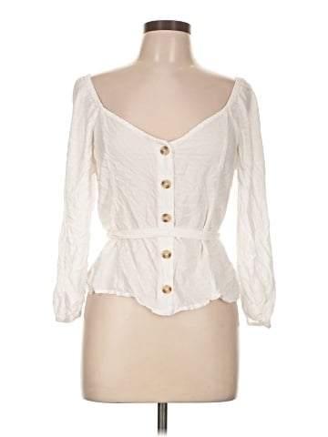 Abercrombie & Fitch 3/4 Sleeve Blouse (view 1)