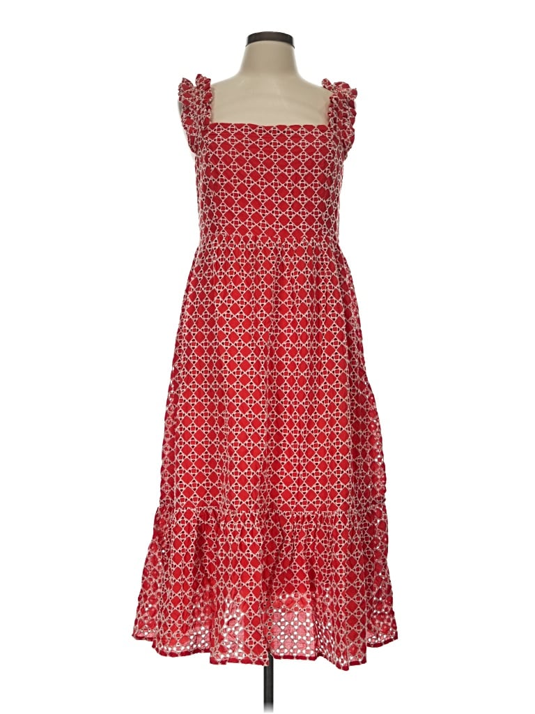 Pre-owned Just Me Casual Dress In Red