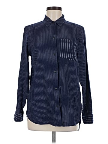 Madewell Classic Ex-Boyfriend Shirt in Stripe Mix (view 1)