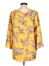 Papermoon 100% Polyester Yellow 3/4 Sleeve Blouse Size L - photo 2