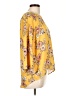 Papermoon 100% Polyester Yellow 3/4 Sleeve Blouse Size L - photo 4