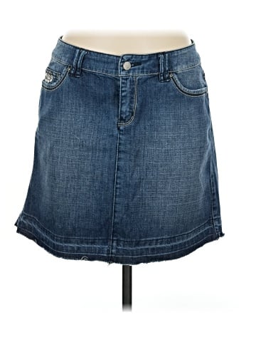 White House Black Market Denim Skirt (view 1)