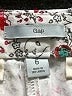 Gap 100% Cotton Floral White Shorts Size 6 - photo 3
