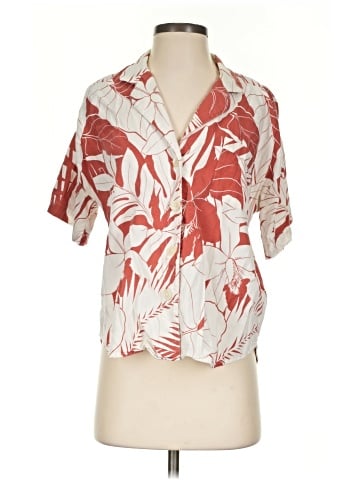 Madewell Oversized Pajama Shirt in Tropical Vacation (view 1)