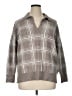 Max Studio Plaid Gray Pullover Sweater Size 1X - photo 1