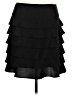 INC International Concepts 100% Polyester Solid Black Formal Skirt Size 10 - photo 1