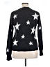 Hem & Thread 100% Acrylic Stars Black Pullover Sweater Size L (estimated) - photo 2