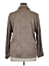 DAZY Stripes Brown Long Sleeve Blouse Size XL - photo 2