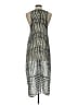 Ronen Chen 100% Polyester Chevron-herringbone Gray Casual Dress Size 10 (3) - photo 2