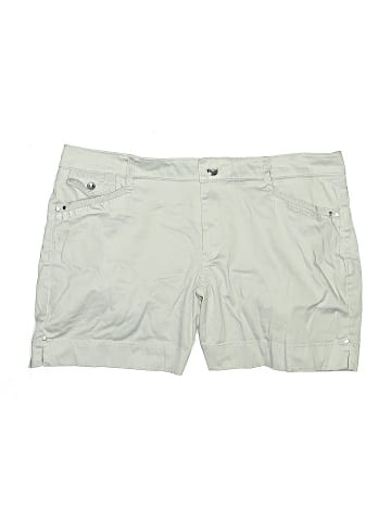 White House Black Market Khaki Shorts (view 1)
