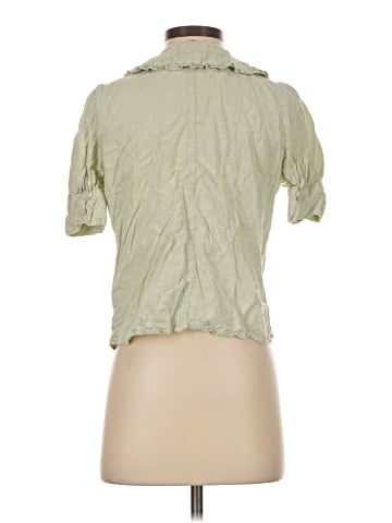 Madewell Linen-Blend Peter Pan Collar Shirt (view 2)