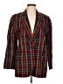 Valerie Stevens 100% Linen Plaid Red Blazer Size 10 Petite - photo 1