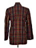 Valerie Stevens 100% Linen Plaid Red Blazer Size 10 Petite - photo 2
