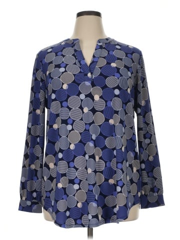 Anne Klein Long Sleeve Blouse (view 1)