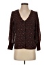 Madewell 100% Polyester Brown 3/4 Sleeve Blouse Size 4 - photo 1