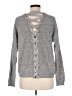 Poof! 100% Acrylic Solid Gray Pullover Sweater Size M - photo 2