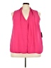 ELOQUII 100% Polyester Pink Sleeveless Blouse Size 22 - photo 1