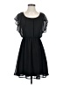 Lush 100% Polyester Solid Black Cocktail Dress Size S - photo 1