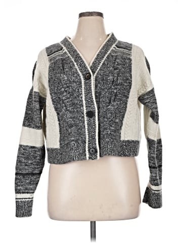 Madewell Marled Patchwork Cardigan (view 1)