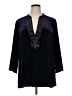 Chico's Black 3/4 Sleeve Blouse Size XL (3) - photo 1