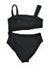 H&M Solid Black One Piece Swimsuit Size L - photo 1