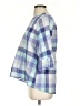 Bobeau 100% Cotton Blue 3/4 Sleeve Blouse Size S - photo 5