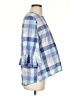 Bobeau 100% Cotton Blue 3/4 Sleeve Blouse Size S - photo 4