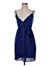 Everly 100% Polyester Solid Blue Cocktail Dress Size S - photo 1