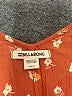 Billabong 100% Rayon Hearts Orange Jumpsuit Size M - photo 4