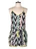 Lush 100% Polyester Chevron-herringbone Green Romper Size L - photo 1