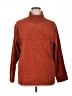 Coldwater Creek 100% Polyester Orange Turtleneck Sweater Size 1X - photo 1