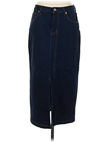 Anne Klein Denim Skirt (view 1)