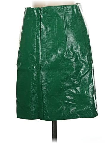 Porridge Faux Leather Skirt (view 2)