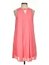 She + Sky 100% Polyester Solid Pink Casual Dress Size S - photo 1