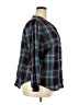 Old Navy 100% Cotton Plaid Black Long Sleeve Button-Down Shirt Size XXL - photo 4