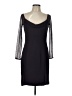 Vera Wang 100% Silk Purple Black Cocktail Dress Size 10 - photo 1
