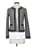 Ann Taylor 100% Polyester Tweed Gray Jacket Size 0 Petite - photo 1