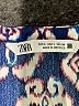 Zara Paisley Blue Casual Dress Size L - photo 7