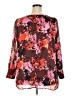 Lane Bryant 100% Polyester Brown Long Sleeve Blouse Size 18 - photo 2