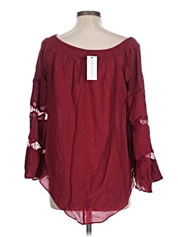 NY Collection Long Sleeve Blouse (view 2)