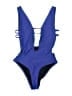 Noisy May Solid Blue One Piece Swimsuit Size M - photo 1