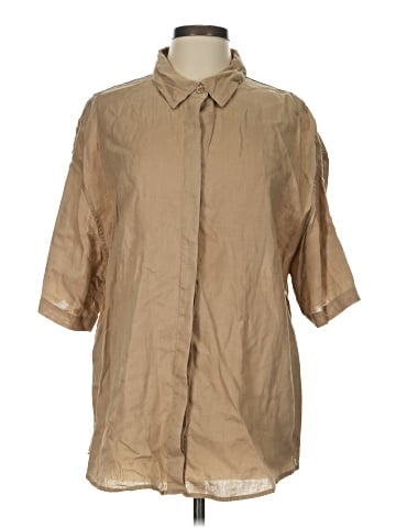 Eberjey 3/4 Sleeve Button-Down Shirt (view 1)