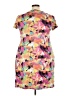 Eye Candy Print Yellow Casual Dress Size 3X - photo 2