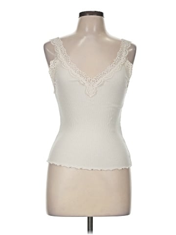 Madewell Lace-Trim V-Neck Tank (view 1)