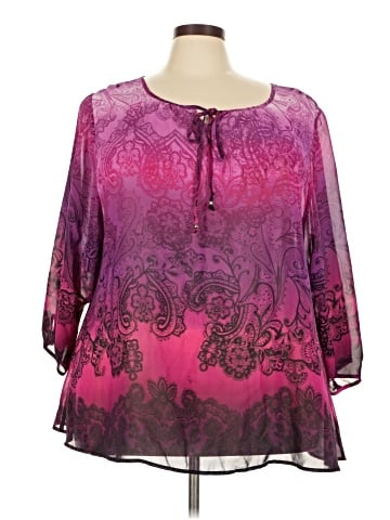 Avenue Studio 3/4 Sleeve Blouse (view 1)