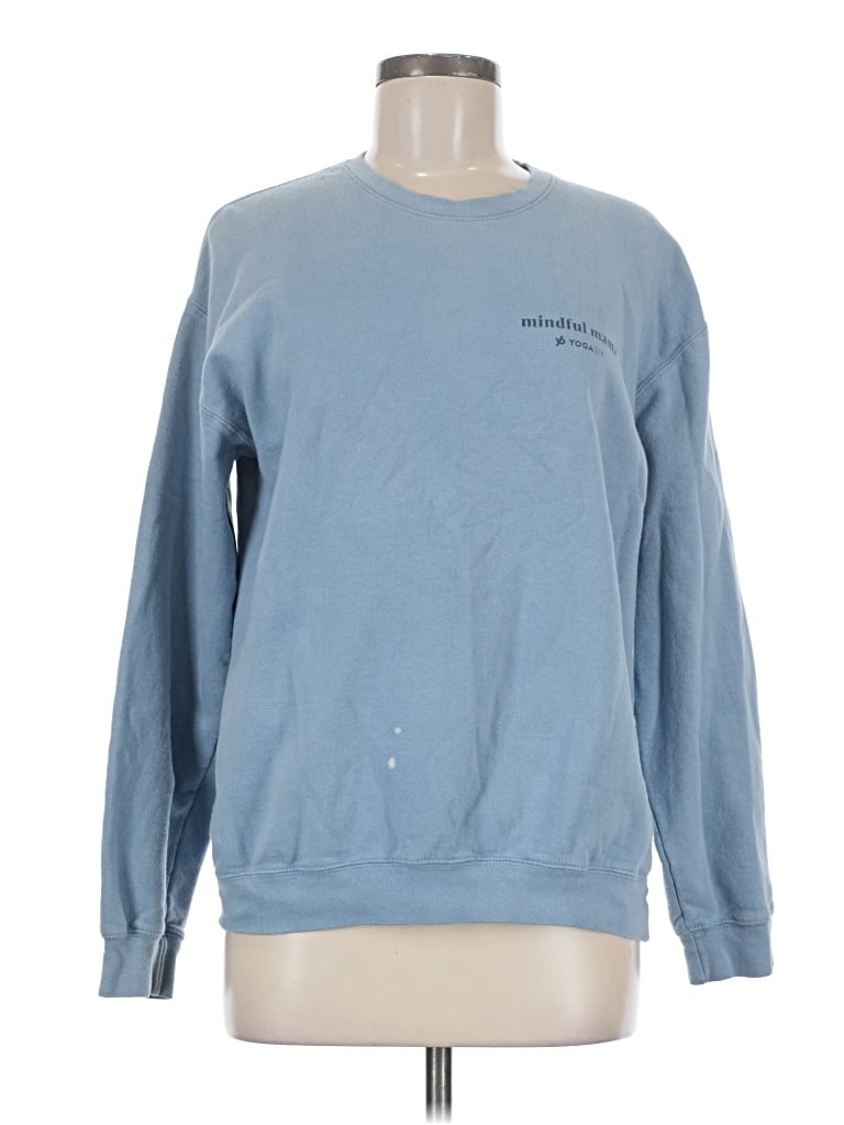 Pre-owned Assorted Brands Sweatshirt In Blue