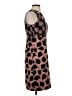 Ann Taylor 100% Polyester Hearts Brown Cocktail Dress Size 4 - photo 4