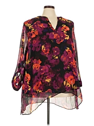 Catherines 3/4 Sleeve Blouse (view 1)