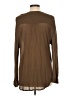 Maison Jules 100% Modal Brown Long Sleeve Henley Size L - photo 2